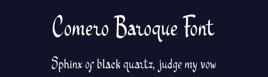 Comero Baroque Font by enxyclo — Display Font — thumbnail 2