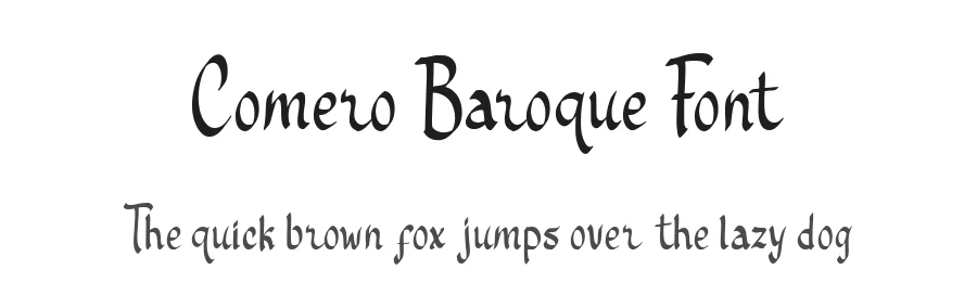 Comero Baroque Font by enxyclo — Display Font