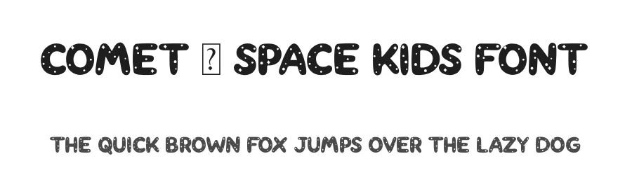 Comet – Space Kids Font by overlaytemplates — Display Font