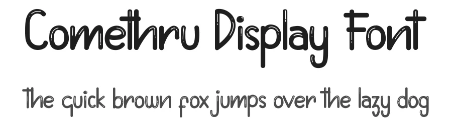 Comethru Display Font by edricstudio — Display Font