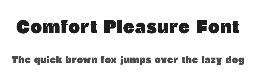 Comfort Pleasure Font by timelesstype.co — Display Font