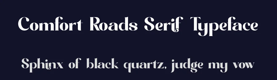 Comfort Roads Serif Typeface by timelesstype.co — Display Font — thumbnail 2