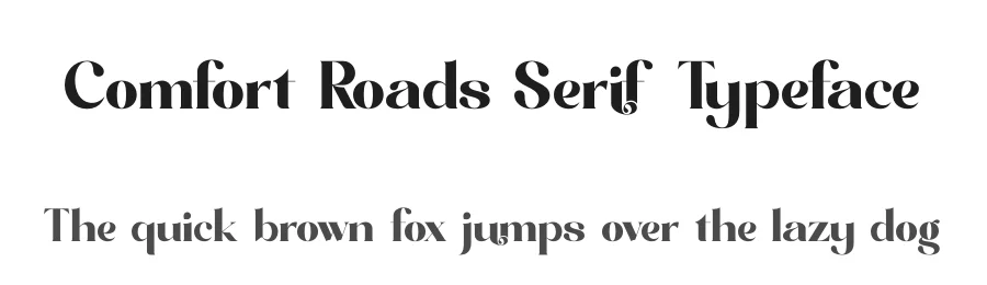 Comfort Roads Serif Typeface by timelesstype.co — Display Font