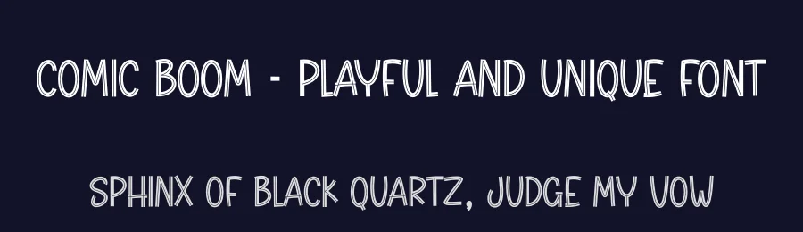 Comic Boom – Playful And Unique Font by creativeletter — Display Font — thumbnail 2