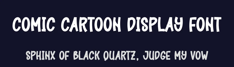 Comic Cartoon Display Font by creativeletter — Display Font — thumbnail 2