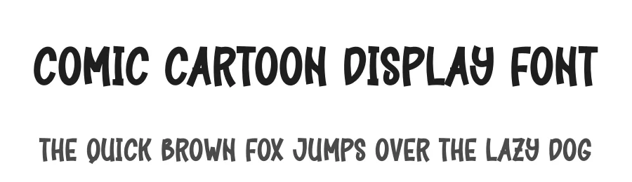 Comic Cartoon Display Font by creativeletter — Display Font