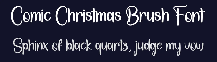 Comic Christmas Brush Font by creativeletter — Display Font — thumbnail 2