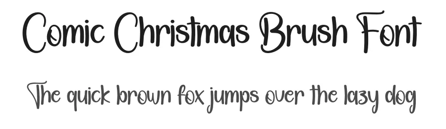 Comic Christmas Brush Font by creativeletter — Display Font