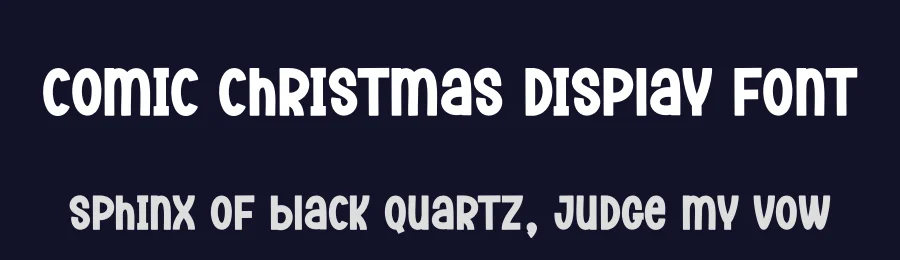 Comic Christmas Display Font by andikastudio — Display Font — thumbnail 2