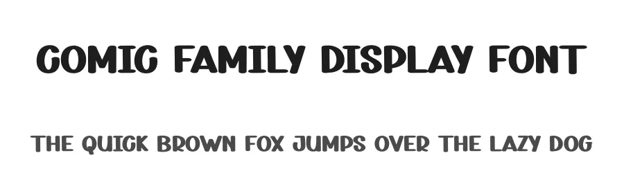 Comic Family Display Font by andikastudio — Display Font