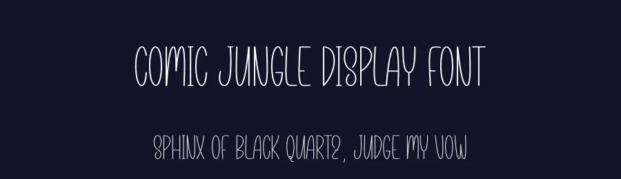 Comic Jungle Display Font by andikastudio — Script Handwritten Font — thumbnail 2