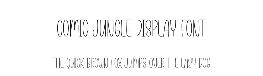 Comic Jungle Display Font by andikastudio — Script Handwritten Font