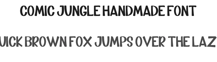Comic Jungle Handmade Font by inermediaSTUDIO — Display Font