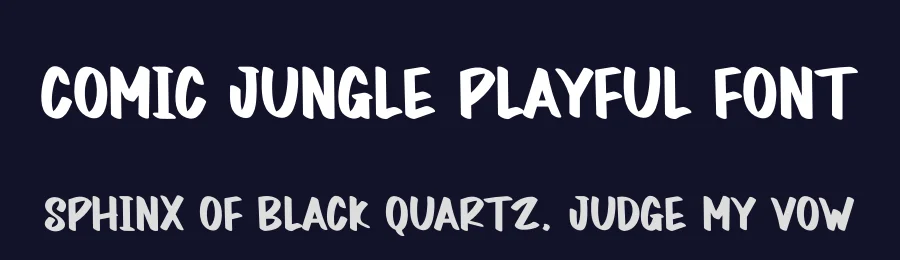 Comic Jungle Playful Font by creativeletter — Display Font — thumbnail 2