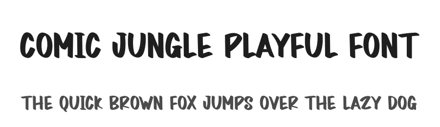 Comic Jungle Playful Font by creativeletter — Display Font