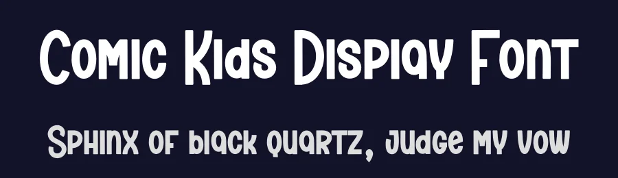 Comic Kids Display Font by creativeletter — Display Font — thumbnail 2