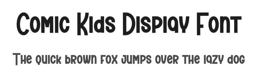 Comic Kids Display Font by creativeletter — Display Font