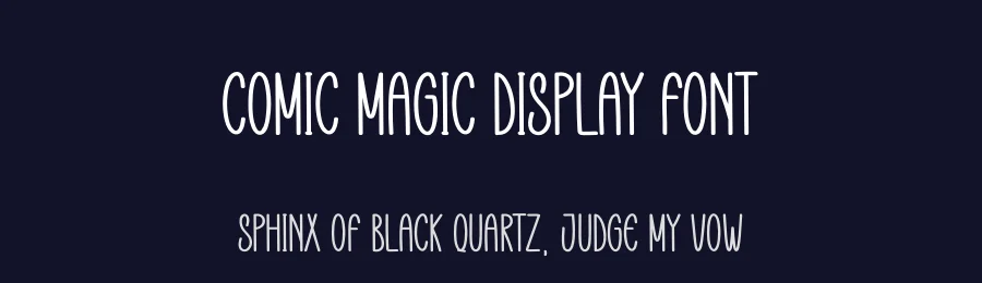 Comic Magic Display Font by creativeletter — Display Font — thumbnail 2