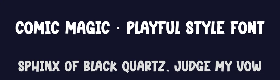 Comic Magic – Playful Style Font by creativeletter — Display Font — thumbnail 2