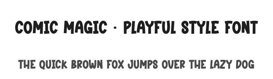 Comic Magic – Playful Style Font by creativeletter — Display Font