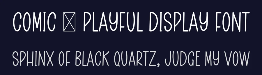 Comic – Playful Display Font by freshtypeink — Display Font — thumbnail 2