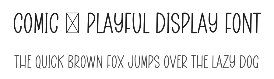 Comic – Playful Display Font by freshtypeink — Display Font