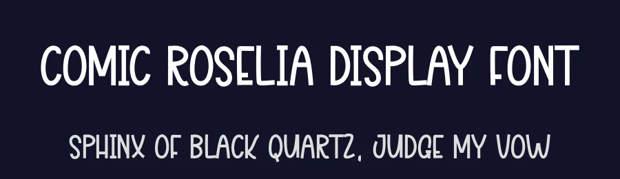 Comic Roselia Display Font by andikastudio — Display Font — thumbnail 2