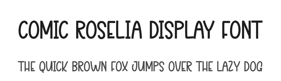 Comic Roselia Display Font by andikastudio β Display Font