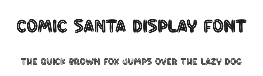 Comic Santa Display Font by andikastudio — Display Font