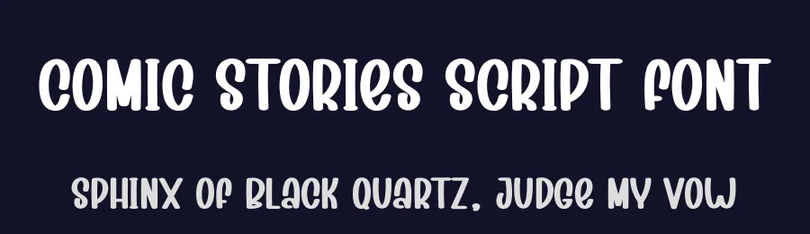 Comic Stories Script Font by creativeletter — Display Font — thumbnail 2