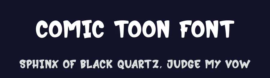 Comic Toon Font by creativeletter — Display Font — thumbnail 2