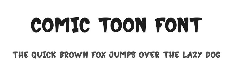 Comic Toon Font by creativeletter — Display Font