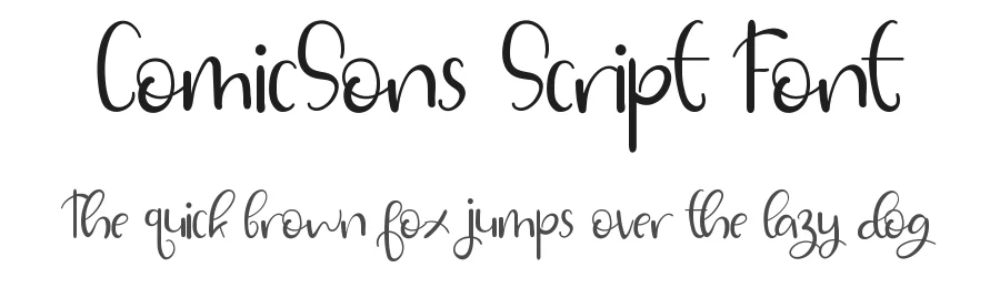 ComicSons Script Font by edricstudio — Script Handwritten Font