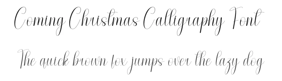 Coming Christmas Calligraphy Font by andikastudio — Script Handwritten Font