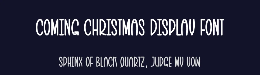 Coming Christmas Display Font by creativeletter — Display Font — thumbnail 2