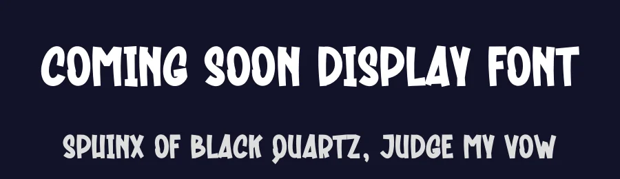 Coming Soon Display Font by creativeletter — Display Font — thumbnail 2