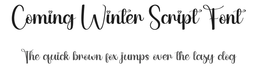 Coming Winter Script Font by andikastudio — Script Handwritten Font