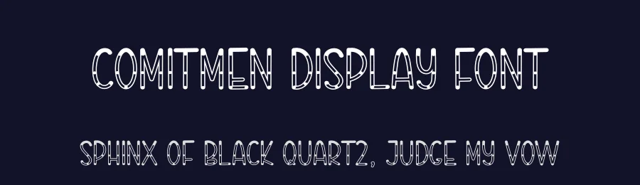 Comitmen Display Font by andikastudio — Display Font — thumbnail 2