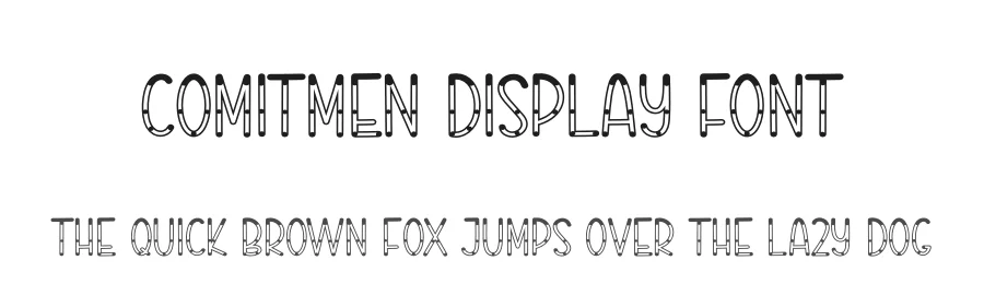 Comitmen Display Font by andikastudio — Display Font
