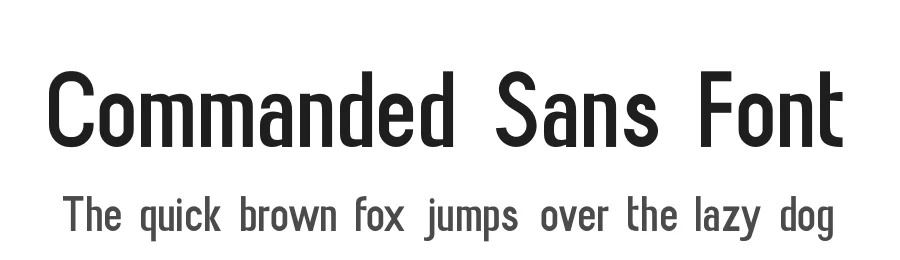 Commanded Sans Font by Zafiratype — Sans Serif Font