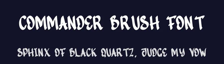 Commander Brush Font by creativeletter — Display Font — thumbnail 2