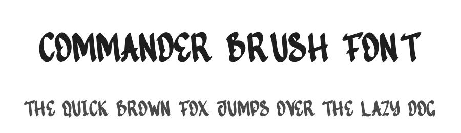 Commander Brush Font by creativeletter — Display Font