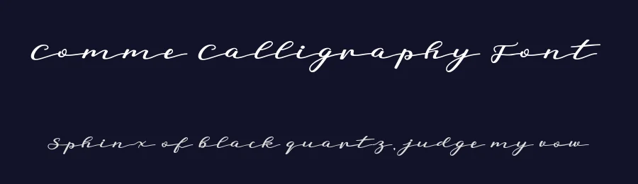 Comme Calligraphy Font by Polythene Designs — Script Handwritten Font — thumbnail 2