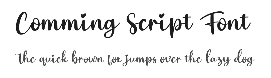Comming Script Font by creativeletter — Script Handwritten Font