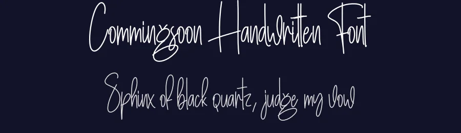 Commingsoon Handwritten Font by creativeletter — Script Handwritten Font — thumbnail 2