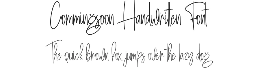 Commingsoon Handwritten Font by creativeletter — Script Handwritten Font