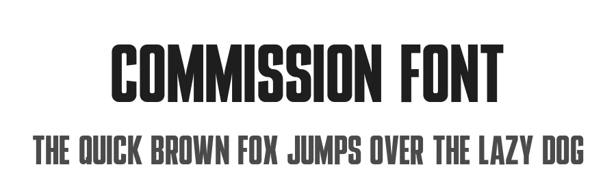 Commission Font by Johanne Lian Olsen — Display Font