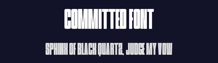 Committed Font by Funtype — Decorative Font — thumbnail 2