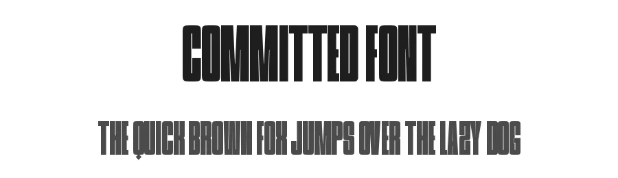 Committed Font by Funtype — Decorative Font
