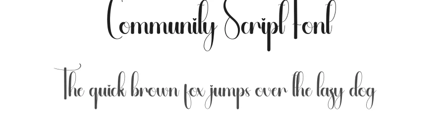 Community Script Font by andikastudio — Script Handwritten Font